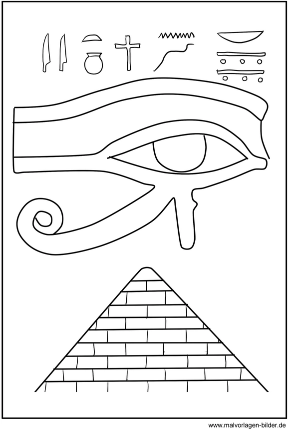 aegyptische-symbole-zum-ausmalen