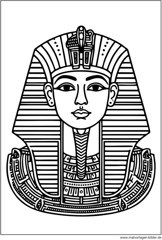 aegyptischer-pharao-malvorlage-ausmalbild