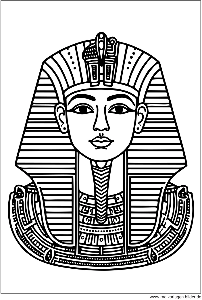 aegyptischer-pharao-malvorlage-ausmalbild