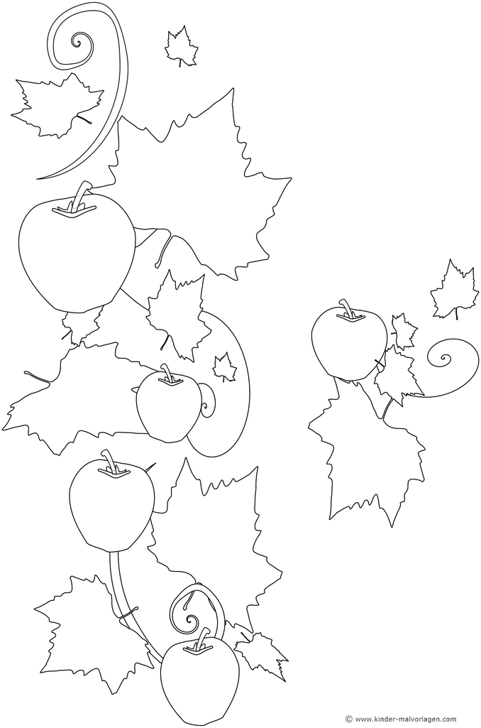 aepfel-und-blaetter-malen