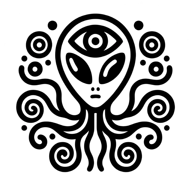 alien-mit-tentakeln-und-auge-ausmalvorlage