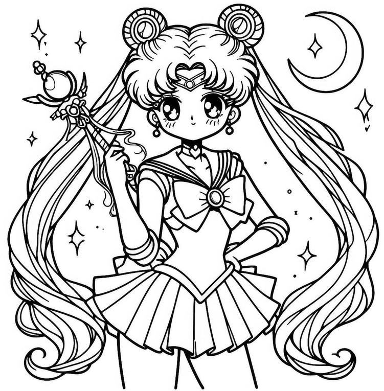 anime-malvorlage-bezaubernde-figur-zum-ausmalen