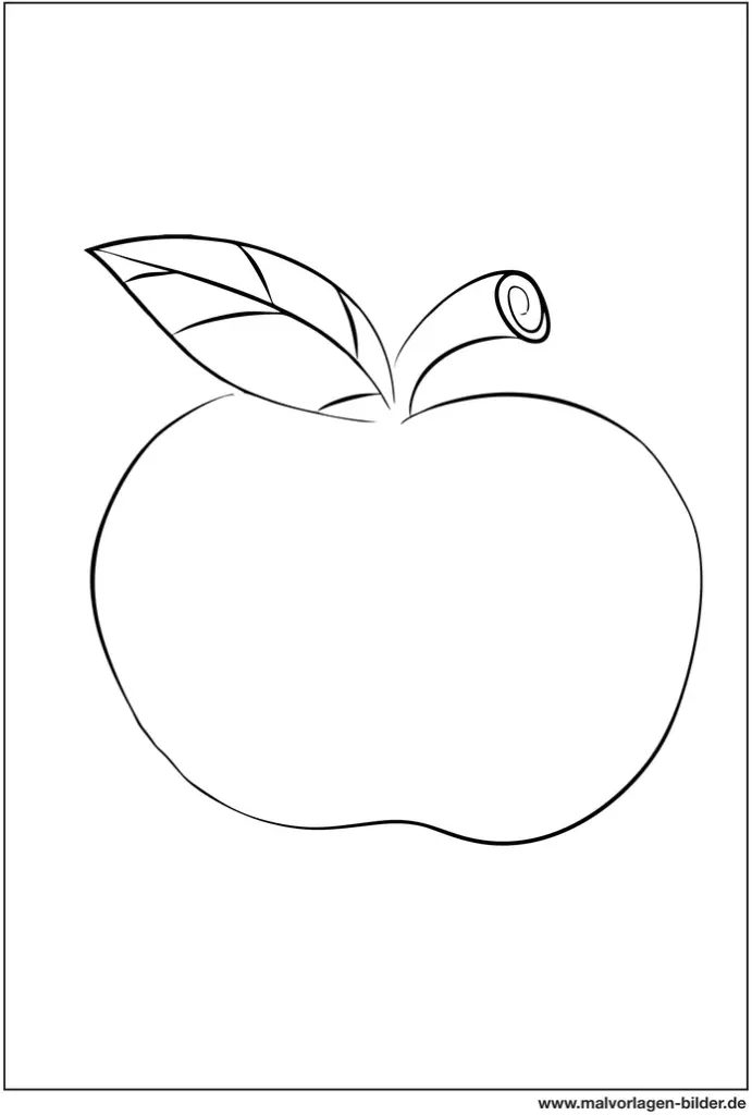 apfel-ausmalbild-kreative-malvorlage-fuer-kinder