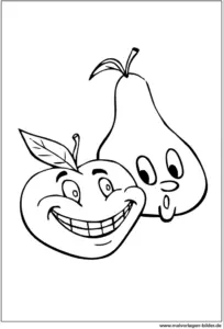 apfel-birne-ausmalvorlage