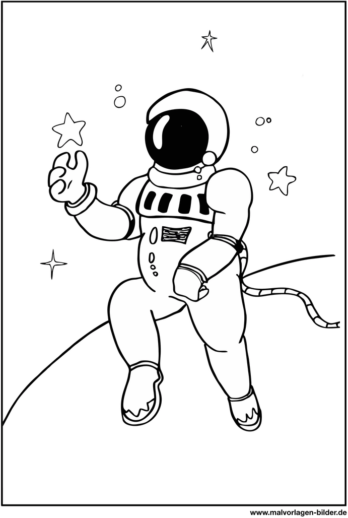 astronaut-im-weltall-malen-und-entdecken
