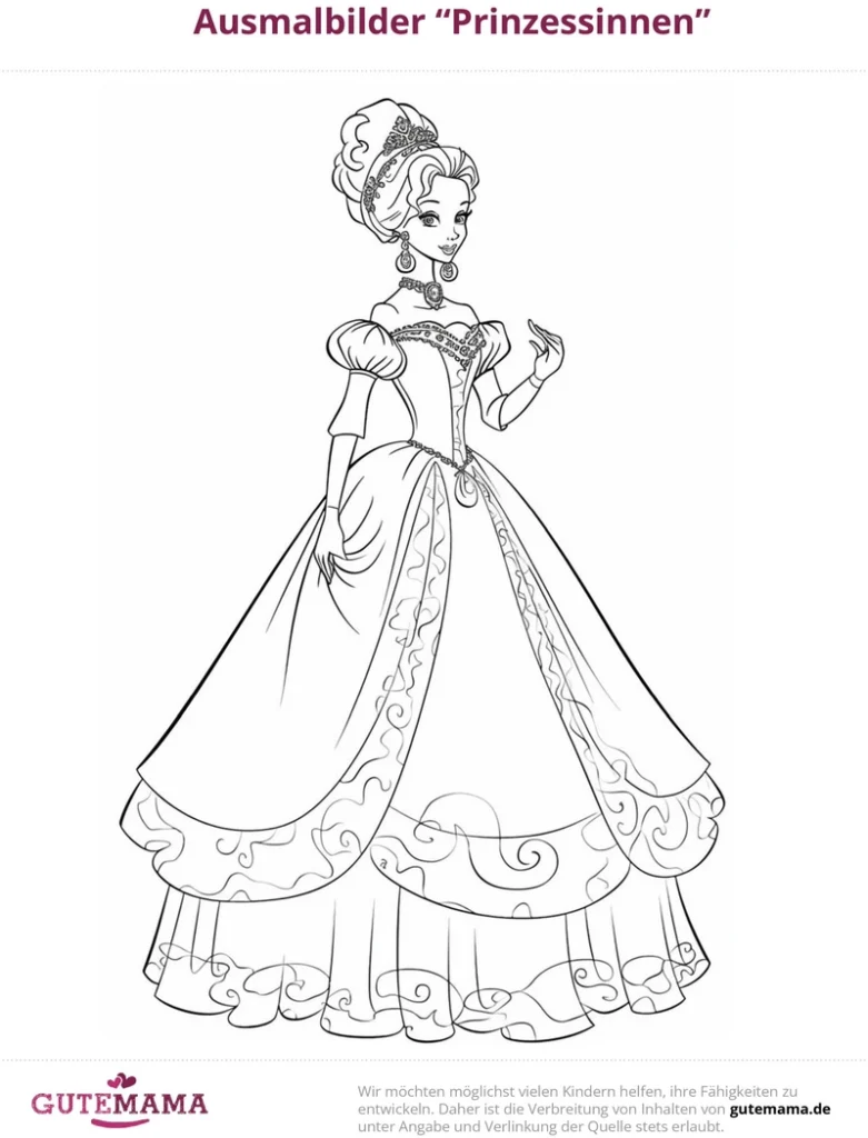 ausmalbilder-prinzessin-fuer-kinder