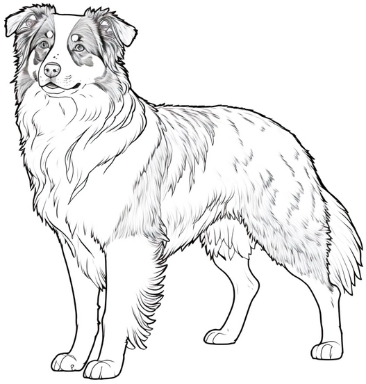 australian-shepherd-malvorlage