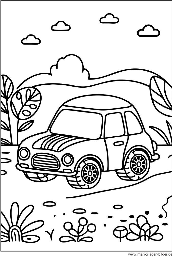 auto-in-der-natur-malvorlage