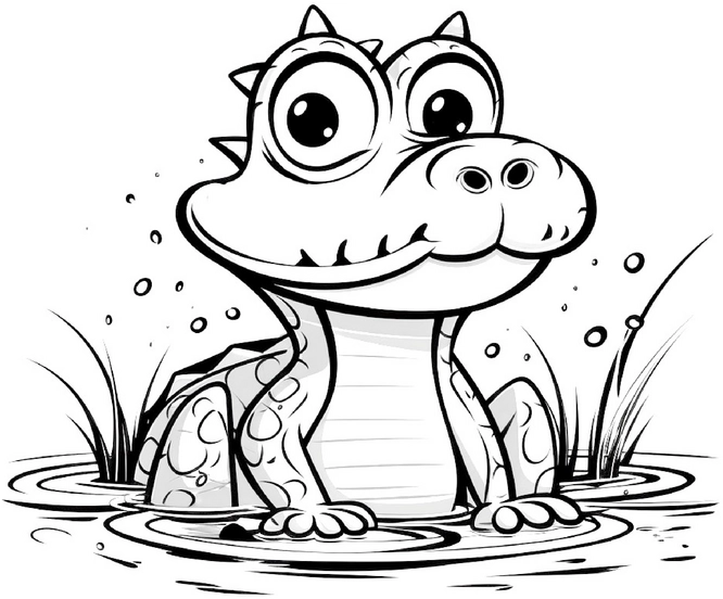 babykrokodil-im-wasser-ausmalvorlage
