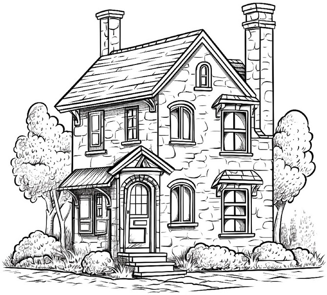 backsteinhaus-mit-baeumen-und-straeuchern