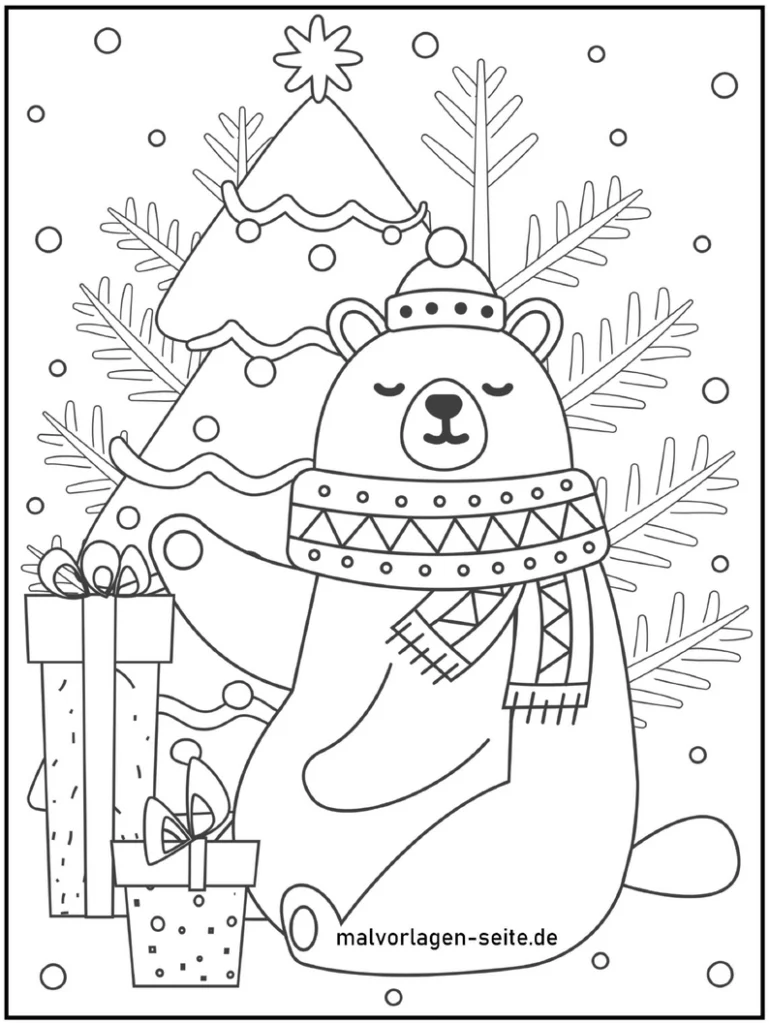 baer-vor-weihnachtsbaum-mit-geschenken
