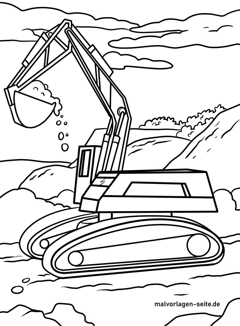 bagger-ausmalvorlage-bagger-maschinen-kinder-aktivitaet
