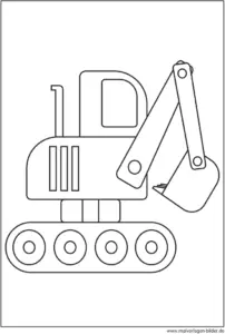 bagger-malvorlage-ausdrucken