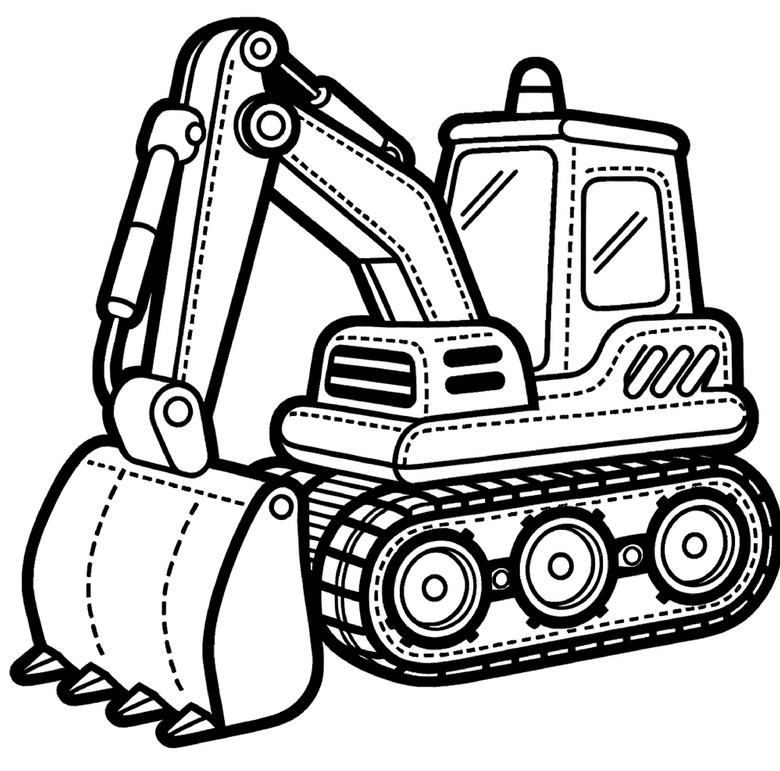 bagger-malvorlage-kostenlos