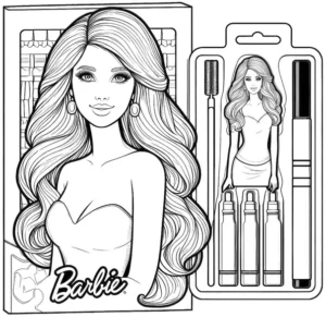 barbie-ausmalvorlage-mit-accessoires