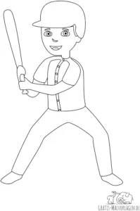 baseballspieler-mit-baseballschlaeger-ausmalvorlage