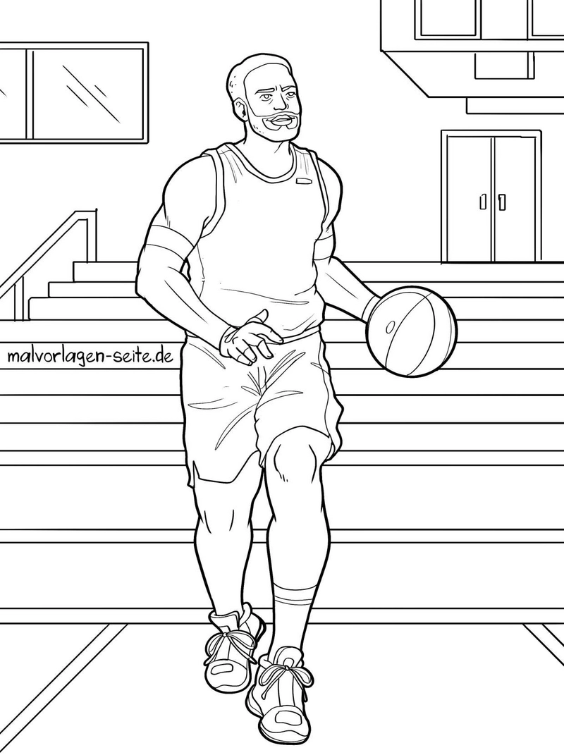 basketballspieler-auf-treppe