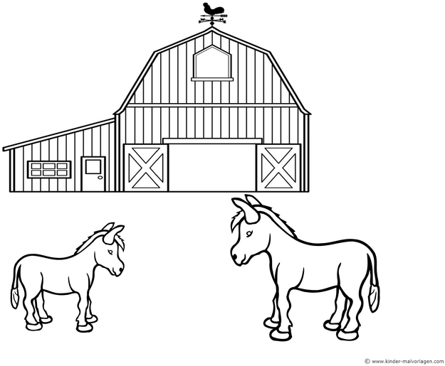 bauernhof-mit-eseln-und-stall