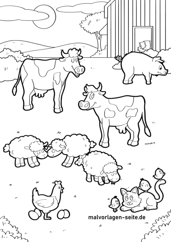 bauernhof-szene-mit-tieren
