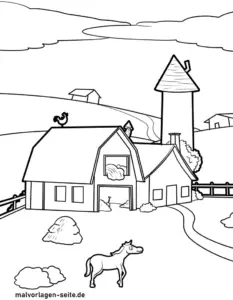 bauernhof-szene-mit-tieren-ausmalen