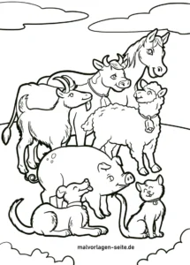 bauernhof-tiere-ausmalvorlage