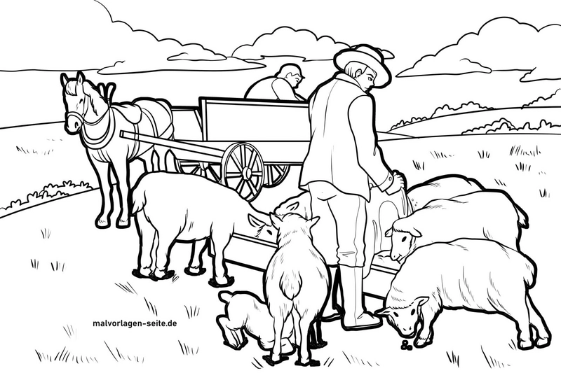 bauernhoftiere-bauern-und-tiere-ausmalvorlage