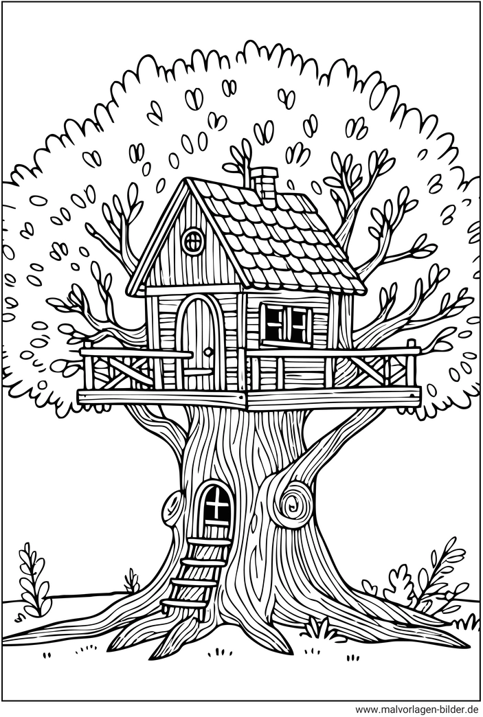 baumhaus-ausmalvorlage-fuer-kinder