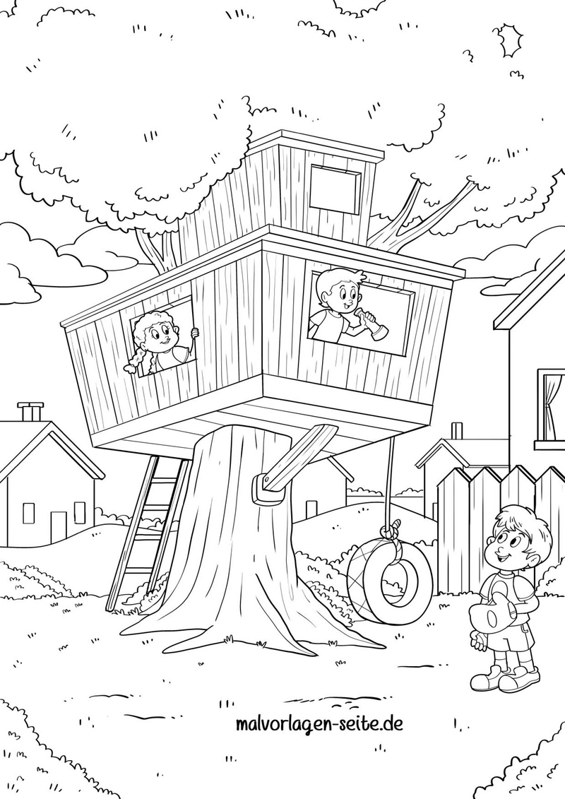 baumhaus-kinder-spielen-und-malen