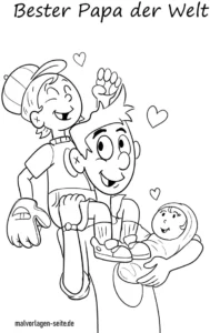 bester-papa-der-welt-malvorlage