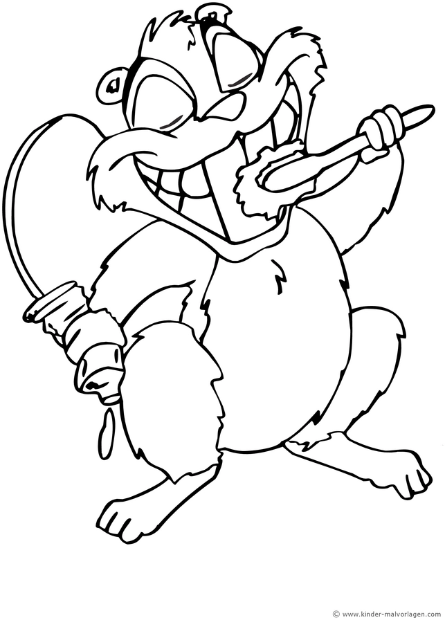 biber-beim-zaehneputzen-ausmalvorlage