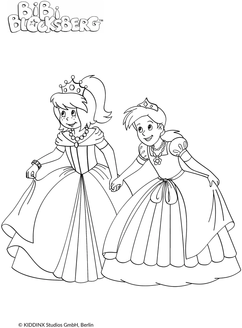 bibi-blocksberg-prinzessinnen-ausmalvorlage