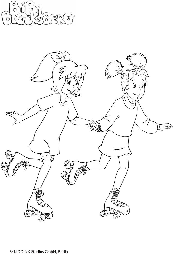 bibi-blocksberg-und-tina-auf-rollschuhen