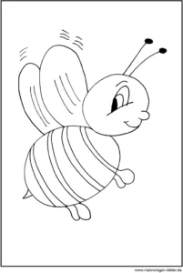 biene-malvorlage-ausmalbild