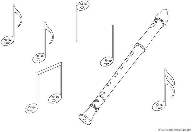 blockfloete-mit-noten-ausmalvorlage