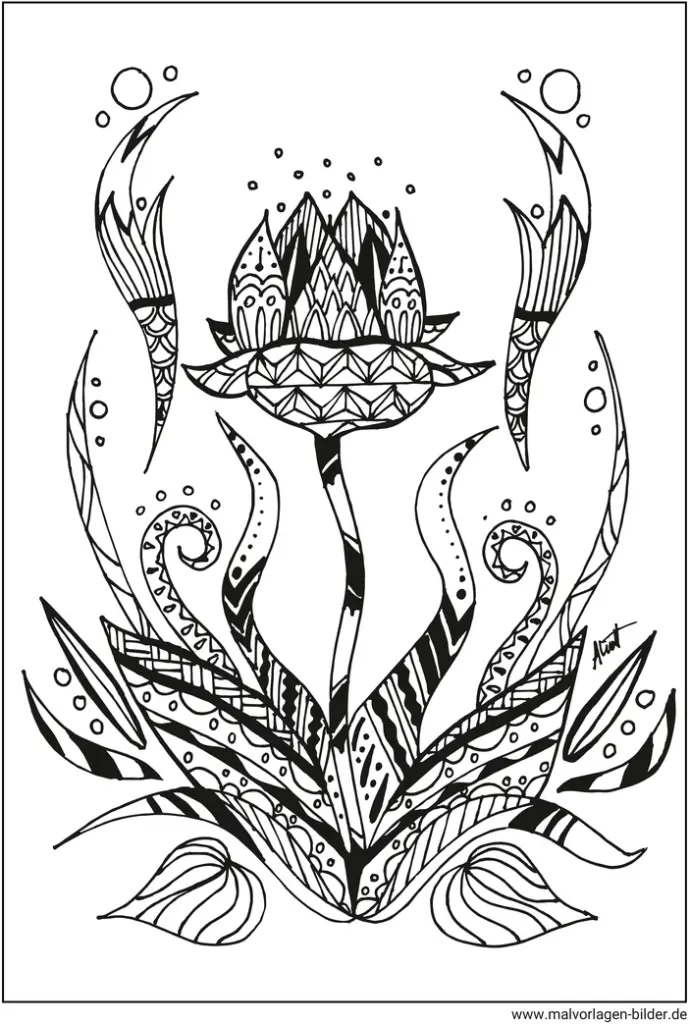 blume-ausmalvorlage-fuer-erwachsene-kinder