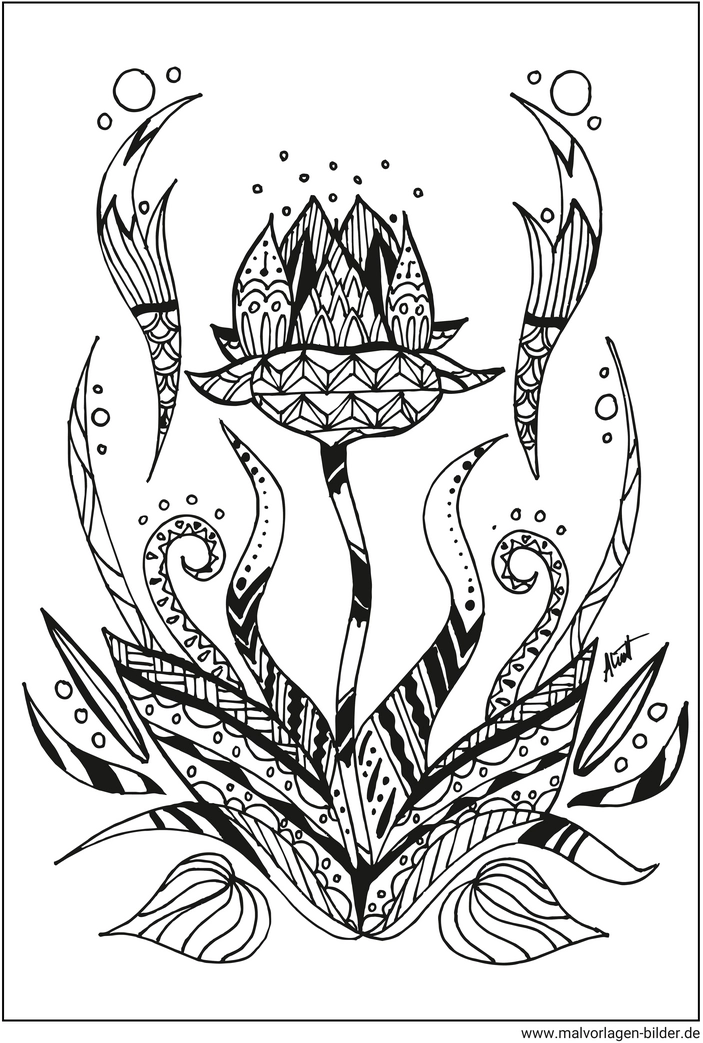 blume-ausmalvorlage-fuer-erwachsene-kinder