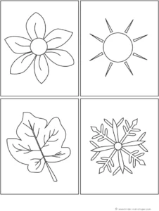 blume-sonne-blatt-schneeflocke-malvorlage