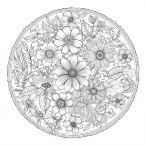 blumen-mandala-ausmalvorlage