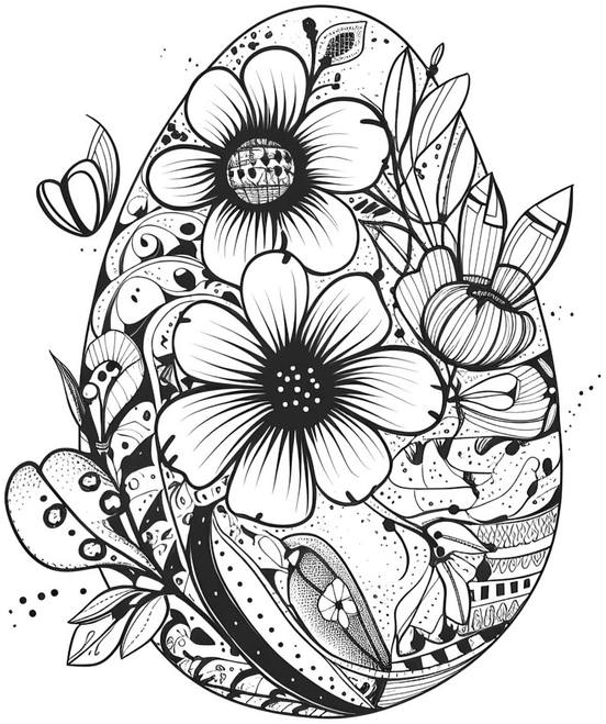 blumen-und-osterei-malvorlage