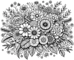 blumenmalvorlage-kreativ-ausmalen