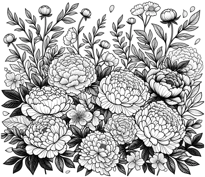 blumenmeer-ausmalvorlage-kreativ-gestalten