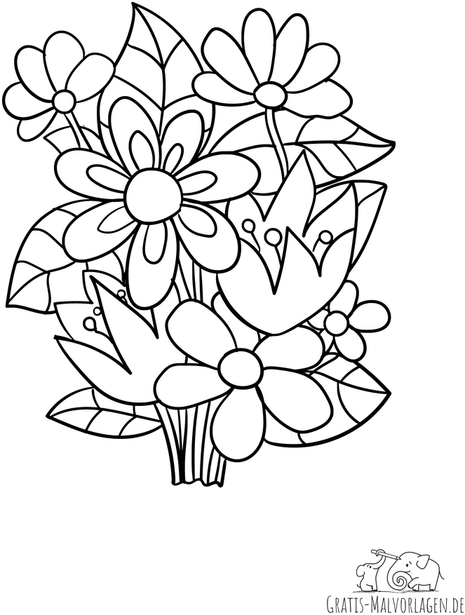 blumenstrauss-malen-ausmalvorlage