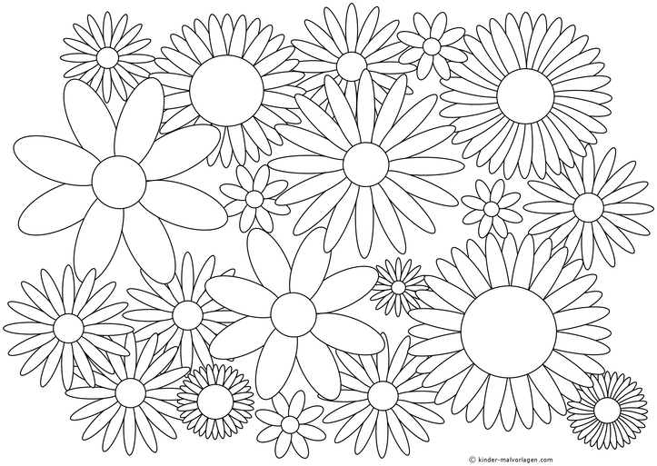 blumenvielfalt-ausmalvorlage