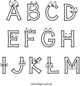 buchstaben-mit-gesichtern-zum-ausmalen