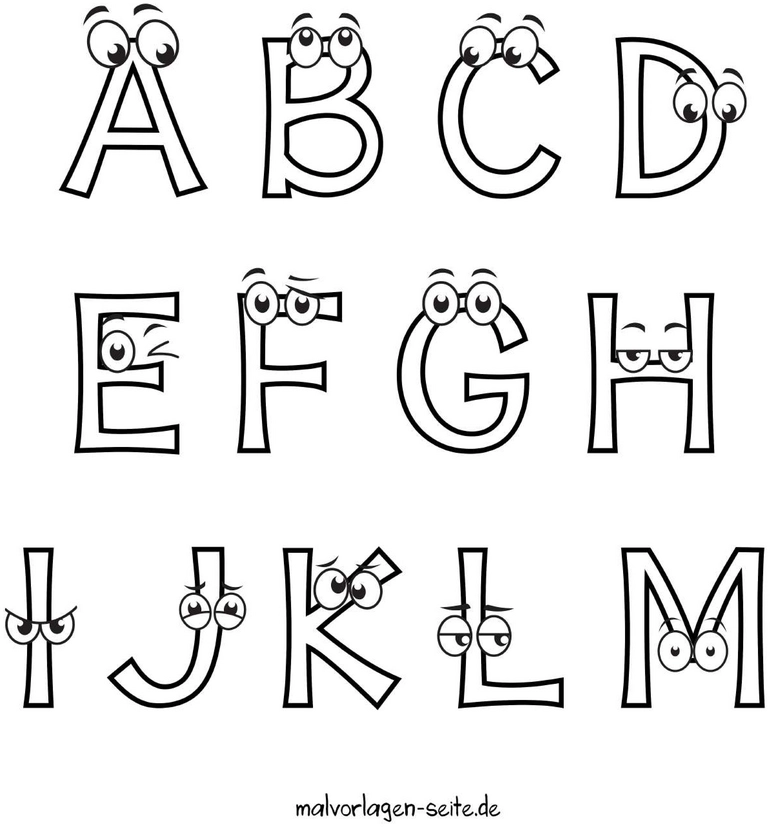 buchstaben-mit-gesichtern-zum-ausmalen
