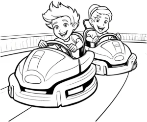 bumper-cars-ausmalvorlage-fuer-kinder