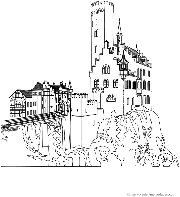 burg-ausmalvorlage-architektur-detailreichtum