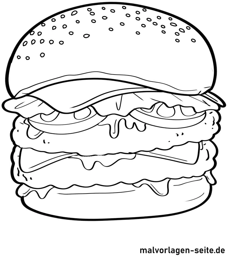 burger-zum-ausmalen