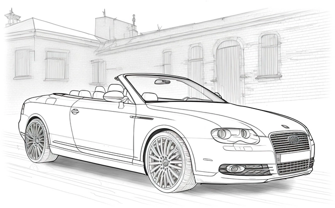 cabriolet-ausmalvorlage-fuer-kinder