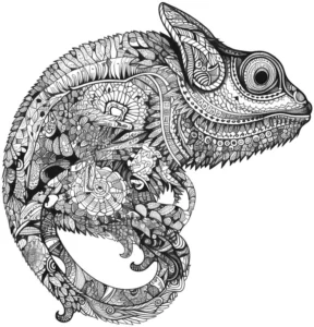 chamaeleon-ausmalvorlage-mit-details